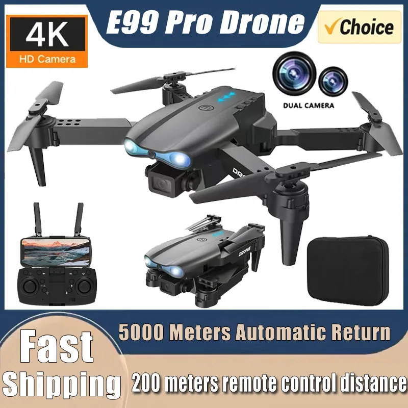 โดรนรุ่นใหม่ E99Pro RC 4K ระดั - Drone Camera Night Vision บทวิจารณ์และราคา