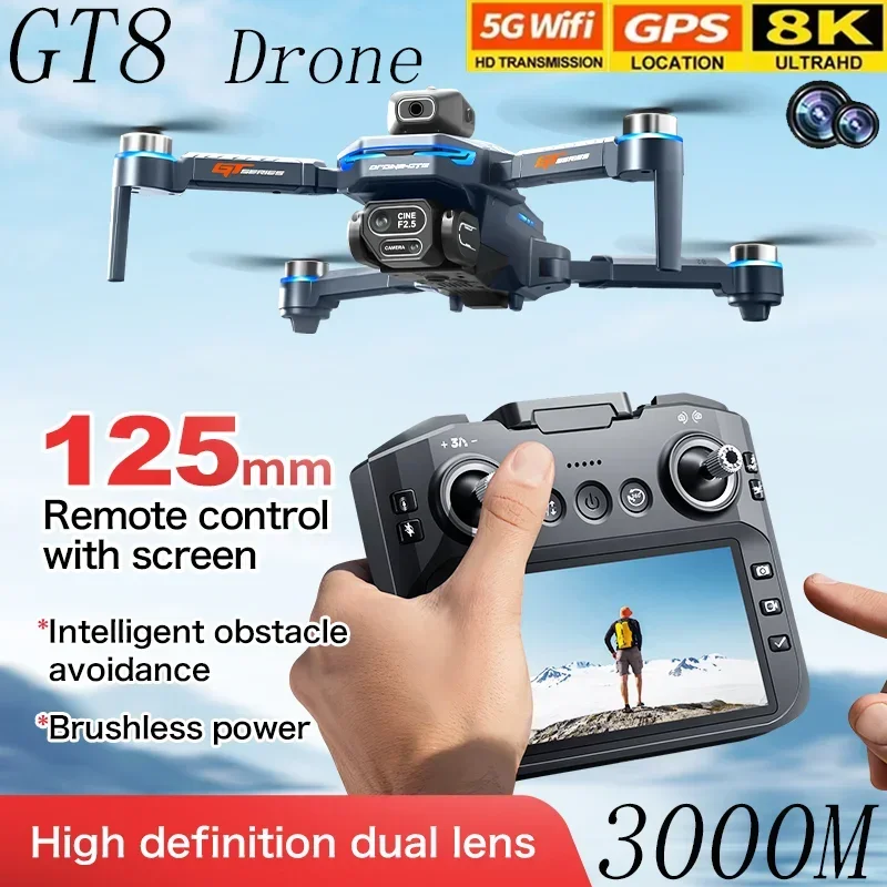 โดรน GT8 พร้อมระบบหลบหลีกสิ่งก - Drone Camera Professional บทวิจารณ์และราคา