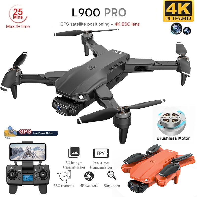 โดรน4K L900โปร GPS โดรน4K กล้อ - Drone Camera Hd บทวิจารณ์และราคา