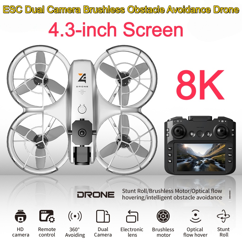 โดรนหน้าจอใหญ่ 4.3 นิ้ว กล้องค - Drone Camera 4K บทวิจารณ์และราคา